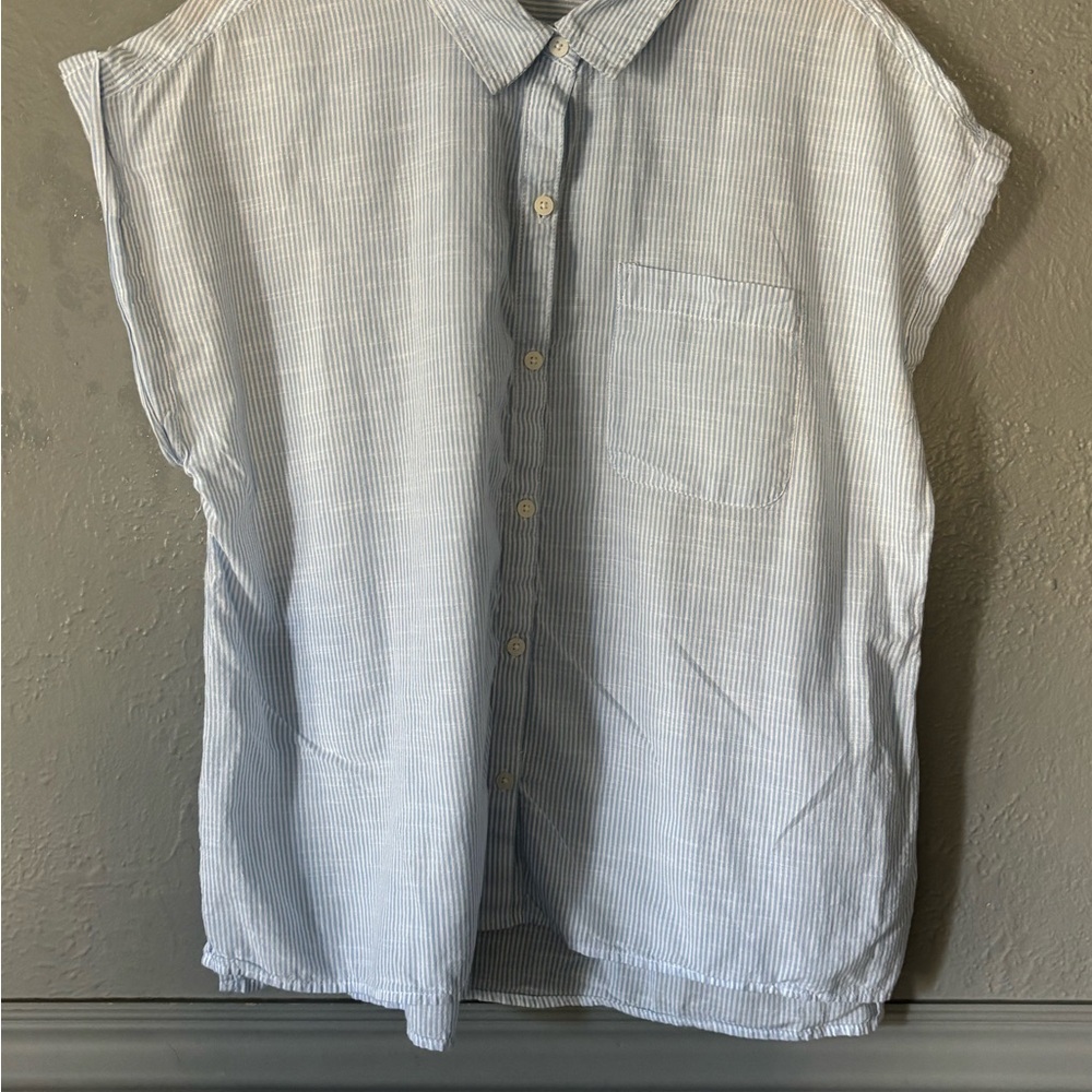 Dash | Blue Striped | Button Down Shirt | XL 💙